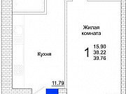 1-комнатная квартира, 39 м², 6/10 эт. Самара