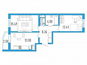 2-комнатная квартира, 57 м², 3/14 эт. Санкт-Петербург