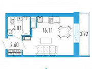 Студия, 23 м², 17/21 эт. Санкт-Петербург