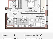 1-комнатная квартира, 60 м², 6/10 эт. Москва