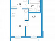 1-комнатная квартира, 29 м², 6/11 эт. Санкт-Петербург