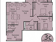 3-комнатная квартира, 65 м², 12/19 эт. Пермь
