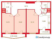 3-комнатная квартира, 103 м², 9/24 эт. Санкт-Петербург