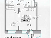 4-комнатная квартира, 110 м², 17/17 эт. Санкт-Петербург