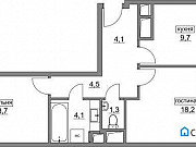 2-комнатная квартира, 56 м², 21/22 эт. Москва