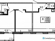 2-комнатная квартира, 65 м², 12/12 эт. Санкт-Петербург