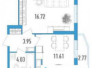 1-комнатная квартира, 37 м², 17/19 эт. Санкт-Петербург