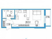 Студия, 28 м², 18/19 эт. Санкт-Петербург