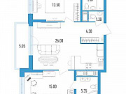 2-комнатная квартира, 70 м², 6/18 эт. Санкт-Петербург