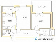 2-комнатная квартира, 69 м², 1/4 эт. Санкт-Петербург