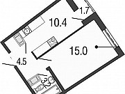 1-комнатная квартира, 34 м², 13/19 эт. Санкт-Петербург