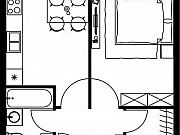 1-комнатная квартира, 38 м², 5/5 эт. Москва