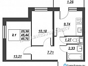 2-комнатная квартира, 46 м², 2/11 эт. Санкт-Петербург