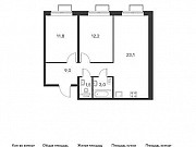 2-комнатная квартира, 60 м², 7/18 эт. Москва