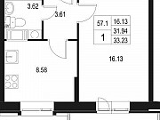 1-комнатная квартира, 33 м², 7/10 эт. Санкт-Петербург