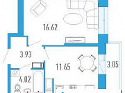 1-комнатная квартира, 37 м², 21/21 эт. Санкт-Петербург