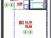 1-комнатная квартира, 32 м², 4/14 эт. Киров