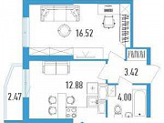 1-комнатная квартира, 37 м², 18/19 эт. Санкт-Петербург