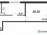 1-комнатная квартира, 38 м², 5/16 эт. Санкт-Петербург