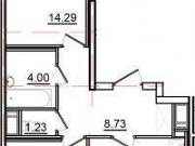 2-комнатная квартира, 67 м², 3/18 эт. Санкт-Петербург