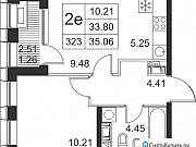 1-комнатная квартира, 35 м², 4/17 эт. Санкт-Петербург