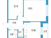 2-комнатная квартира, 57 м², 18/19 эт. Санкт-Петербург