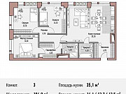 3-комнатная квартира, 104 м², 7/10 эт. Москва