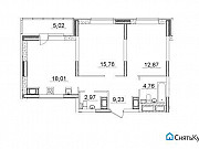 2-комнатная квартира, 66 м², 12/17 эт. Санкт-Петербург