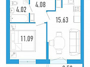 1-комнатная квартира, 35 м², 8/12 эт. Санкт-Петербург