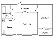 2-комнатная квартира, 52 м², 6/12 эт. Москва