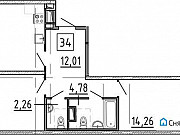 2-комнатная квартира, 73 м², 4/9 эт. Санкт-Петербург