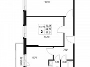 2-комнатная квартира, 55 м², 9/10 эт. Санкт-Петербург