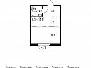 1-комнатная квартира, 27 м², 4/9 эт. Москва