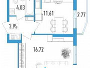 1-комнатная квартира, 37 м², 17/19 эт. Санкт-Петербург