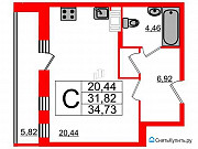 Студия, 33 м², 14/14 эт. Санкт-Петербург