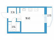Студия, 26 м², 18/19 эт. Санкт-Петербург