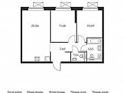 2-комнатная квартира, 56 м², 29/33 эт. Москва