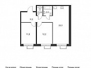 2-комнатная квартира, 60 м², 2/17 эт. Москва