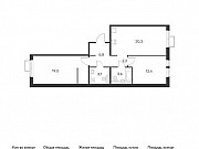 2-комнатная квартира, 66 м², 2/9 эт. Москва