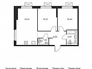 2-комнатная квартира, 59 м², 16/33 эт. Москва