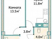 1-комнатная квартира, 36 м², 13/19 эт. Санкт-Петербург