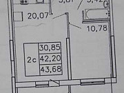 1-комнатная квартира, 43 м², 11/12 эт. Санкт-Петербург