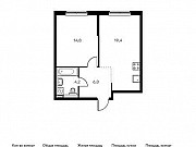 1-комнатная квартира, 45 м², 6/23 эт. Москва