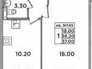 1-комнатная квартира, 38 м², 4/4 эт. Санкт-Петербург