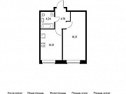 1-комнатная квартира, 40 м², 12/12 эт. Москва