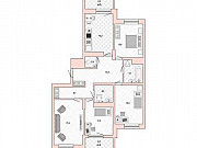 4-комнатная квартира, 109 м², 21/22 эт. Санкт-Петербург