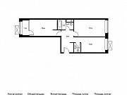 2-комнатная квартира, 62 м², 5/20 эт. Москва