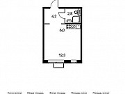 1-комнатная квартира, 25 м², 3/15 эт. Москва