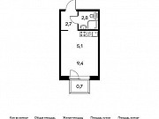 1-комнатная квартира, 20 м², 3/25 эт. Москва