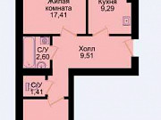 2-комнатная квартира, 53 м², 7/9 эт. Калининград